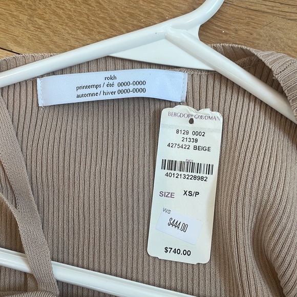 Rokh Cut Out Cardigan And Bra Top WORN ONCE - Picture 7 of 8